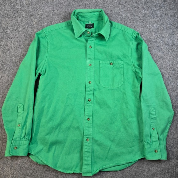 J.CREW Other - J.Crew Heavyweight Shirt Mens M Garment-Dyed Selvedge Shirt Green Outdoors